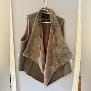 Nic+Zoe Faux Fur Asymmetrical Vest